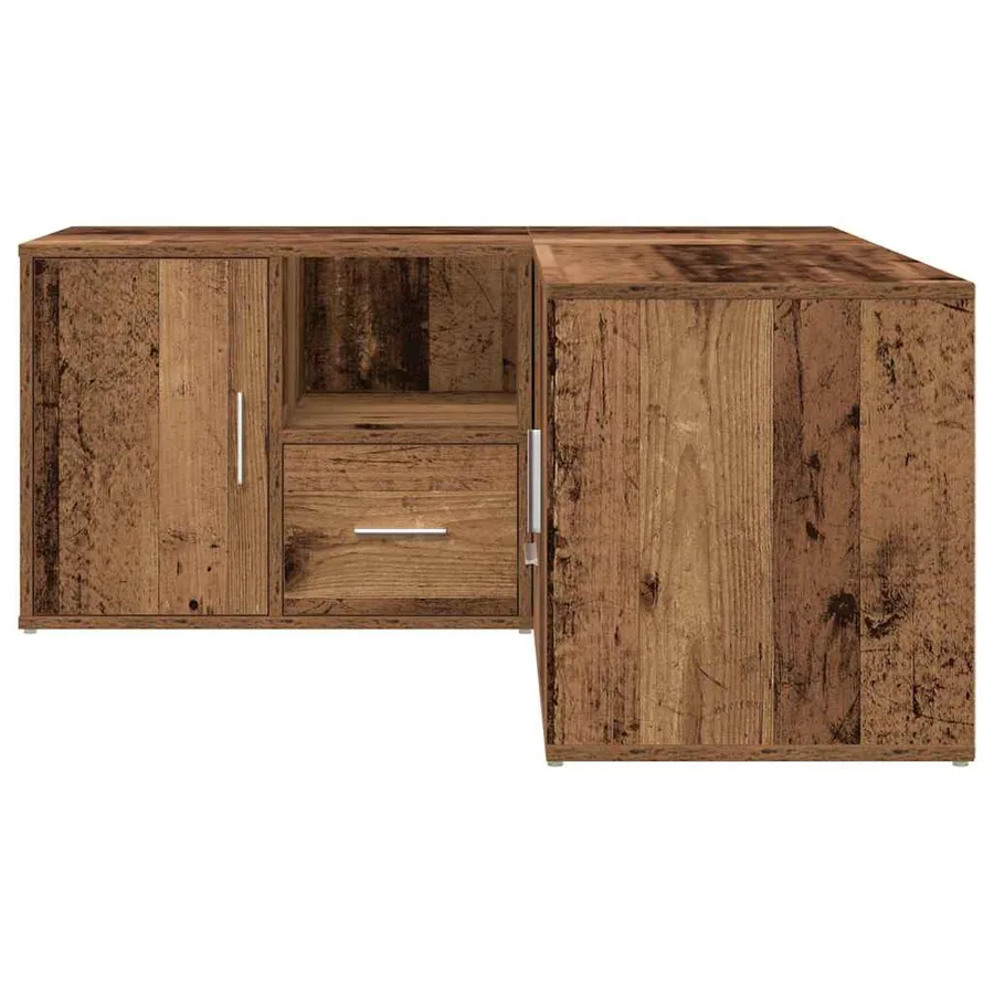 Armoire d'angle vieux bois 160x40x45 cm bois d'ingénierie - 9