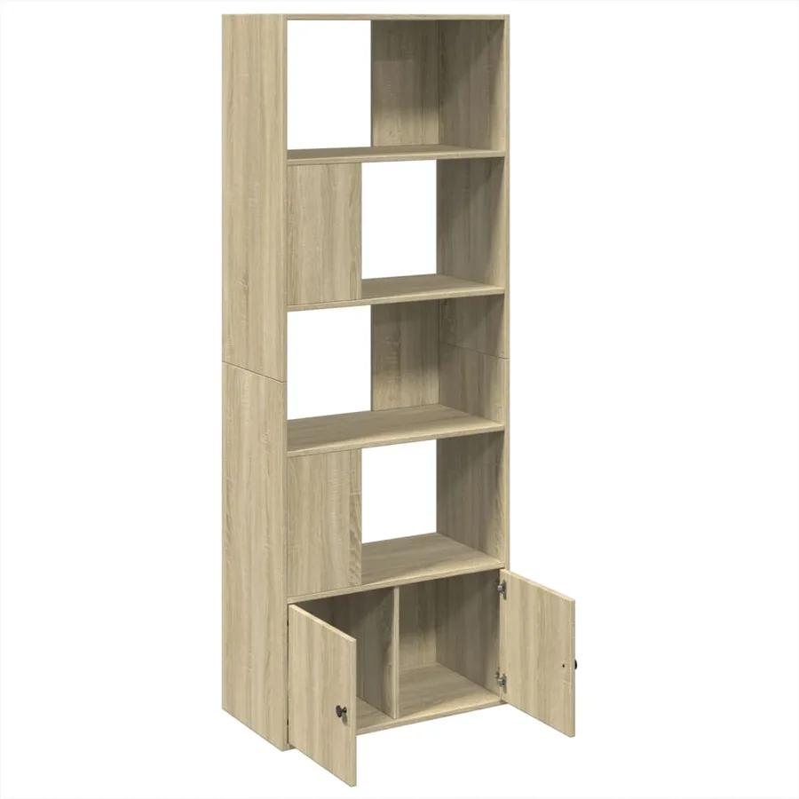 Bibliothèque chêne sonoma 70x36x189 cm bois d'ingénierie - 6
