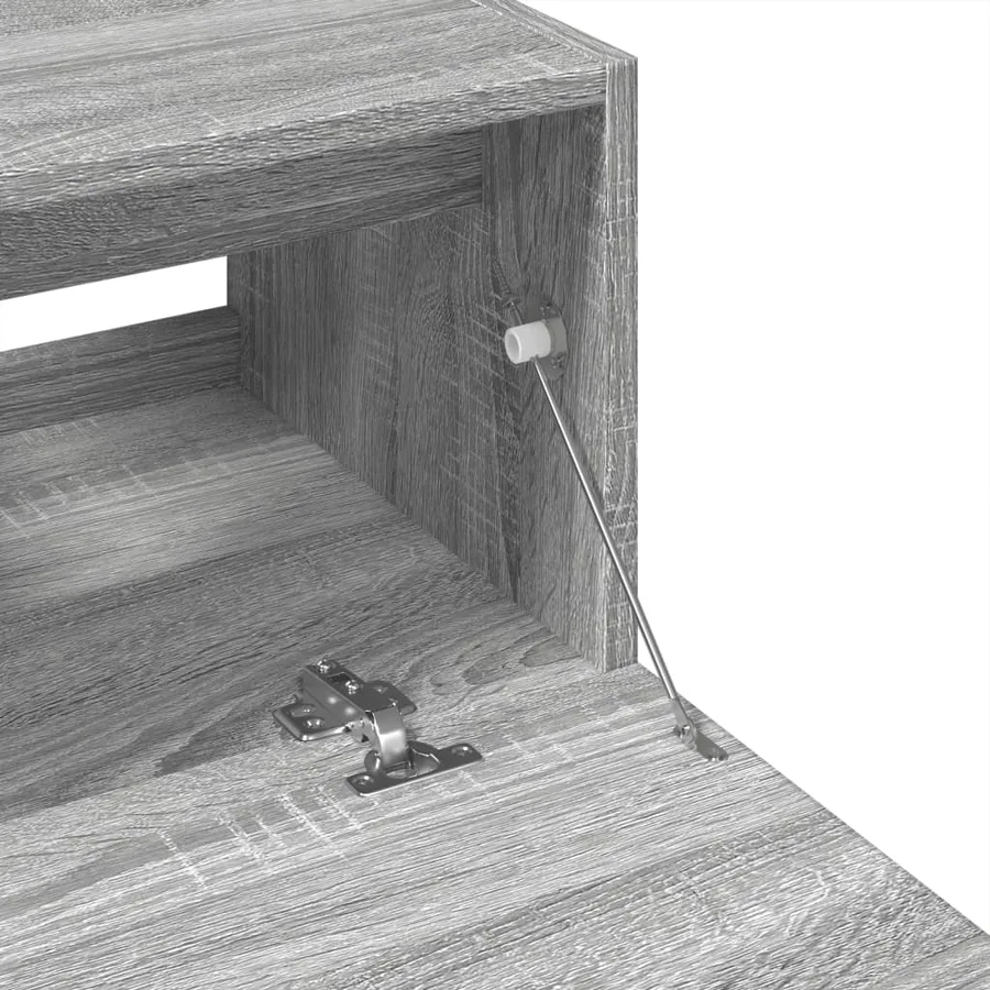 Meuble d'évier sonoma gris 59x37x59 cm bois d'ingénierie - 8