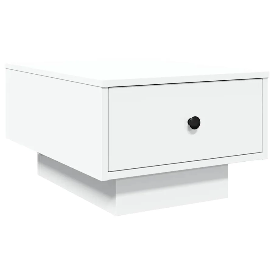 Table basse blanc 60x45x31 cm bois d'ingénierie - 6
