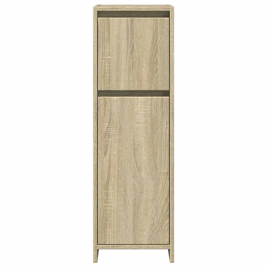 Armoire de salle de bain Chêne sonoma 30x30x95 cm Aggloméré - 4