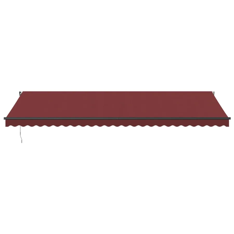 Auvent manuel rétractable bordeaux 600x350 cm - 3