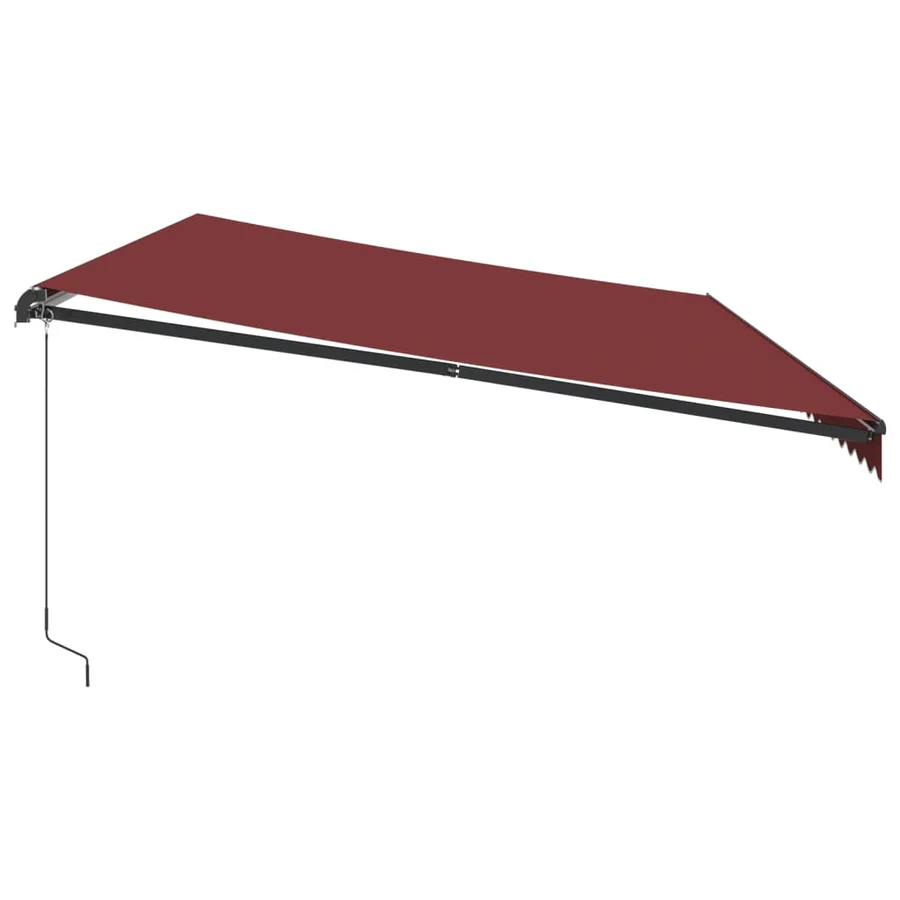 Auvent manuel rétractable bordeaux 600x350 cm - 4