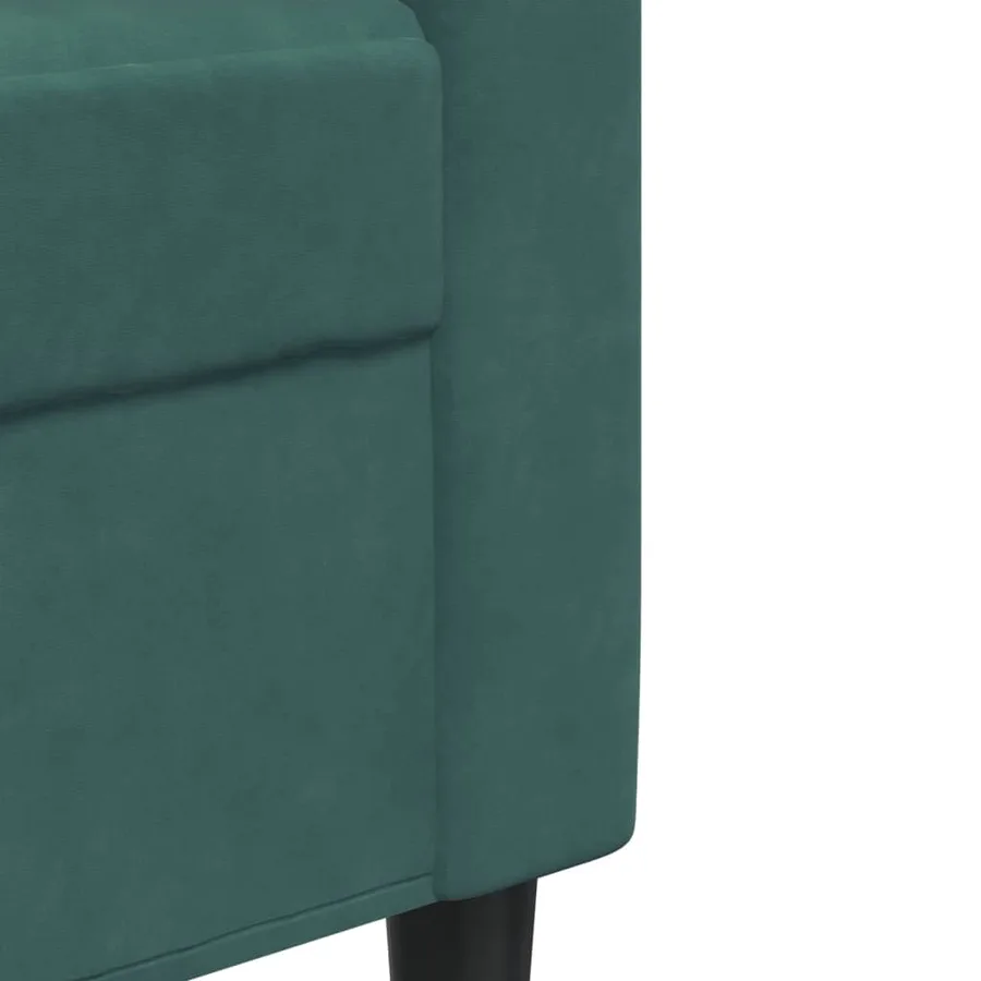Ensemble de canapés 3 pcs avec coussins et traversins velours - 8