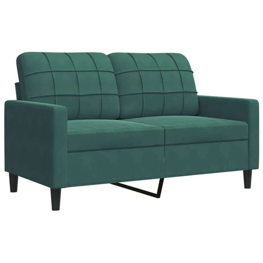 Ensemble de canapés 3 pcs avec coussins et traversins velours - 5