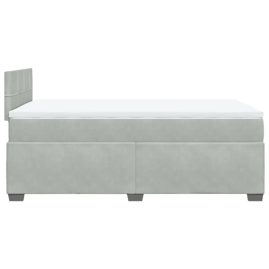 Sommier à lattes de lit et matelas Gris clair 120x200cm Velours - 9