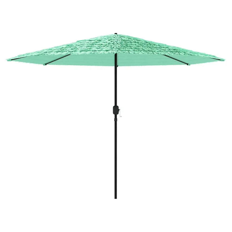 Parasol de jardin avec mât en acier vert 324x324x247 cm - 4