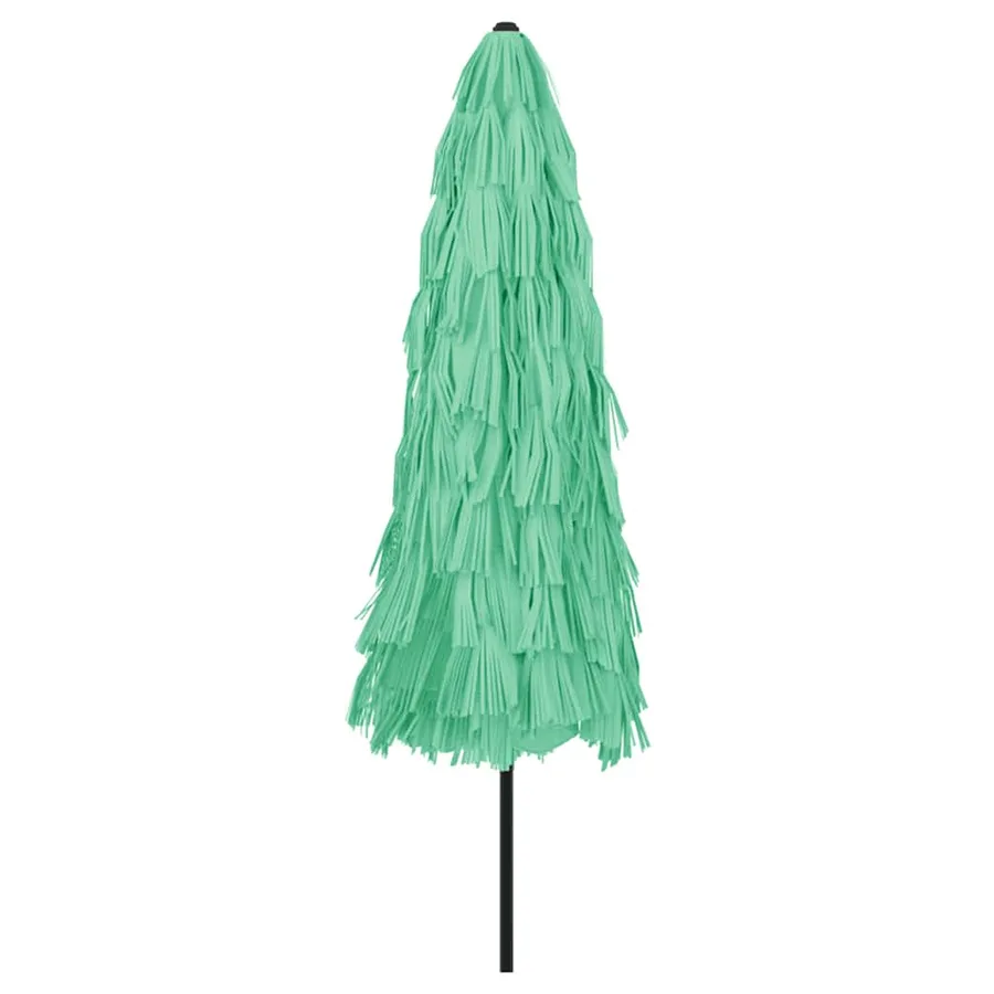 Parasol de jardin avec mât en acier vert 324x324x247 cm - 6