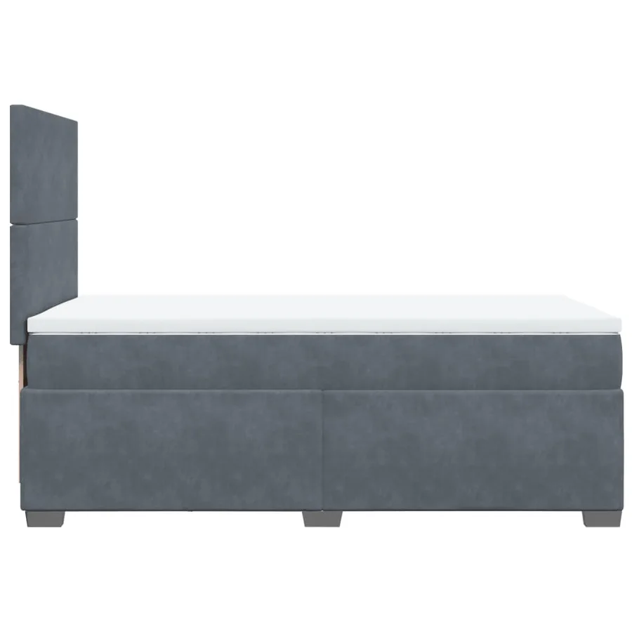 Sommier à lattes de lit avec matelas Gris foncé 100x200 cm - 9