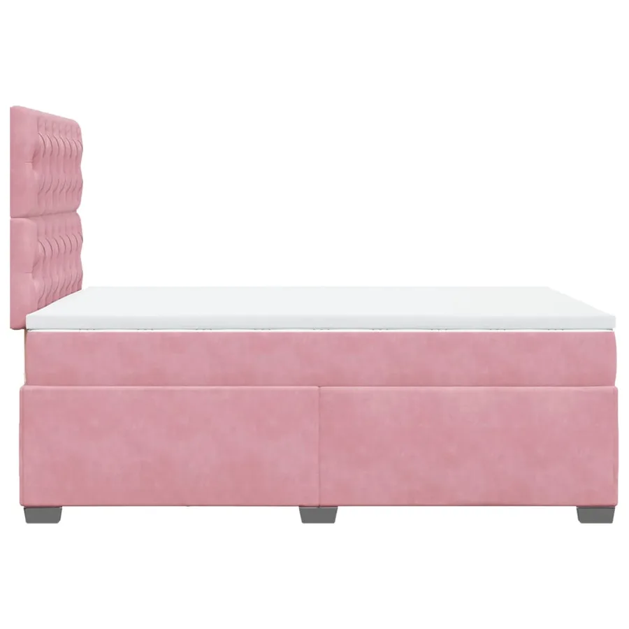 Sommier à lattes de lit avec matelas Rose 120x200 cm Velours - 11