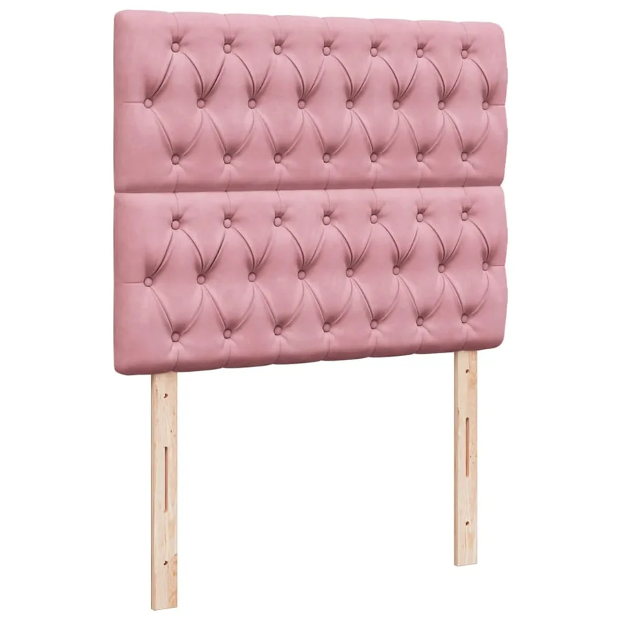 Sommier à lattes de lit avec matelas Rose 120x200 cm Velours - 7