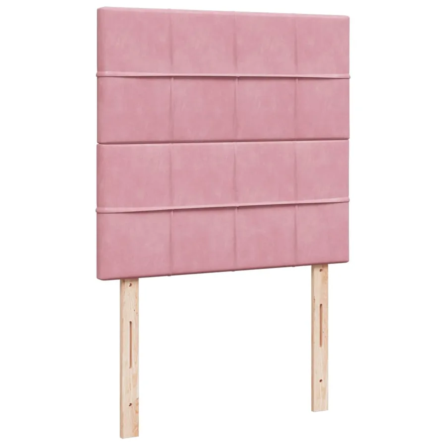 Sommier à lattes de lit avec matelas Rose 90x200 cm Velours - 8