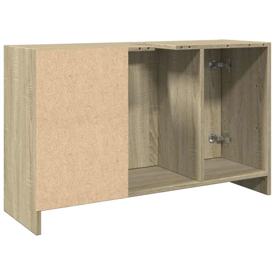 Armoire d'évier chêne sonoma 90x29x55 cm bois d'ingénierie - 7
