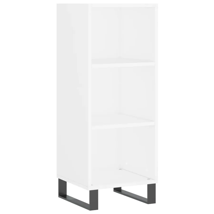 Buffet blanc 34,5x32,5x90 cm bois d'ingénierie - 2