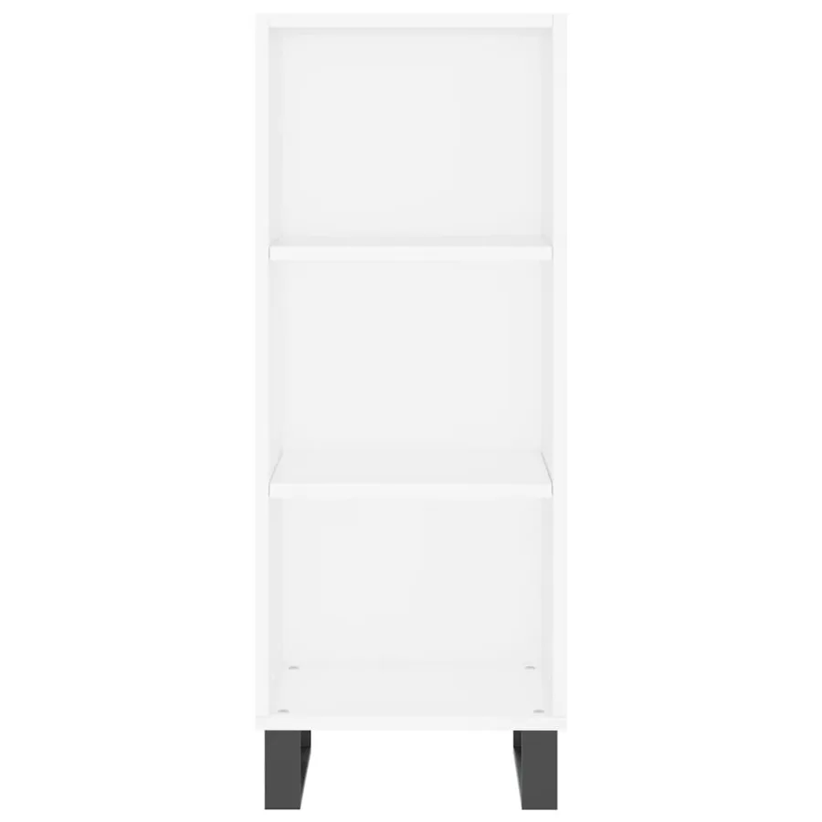 Buffet blanc 34,5x32,5x90 cm bois d'ingénierie - 4