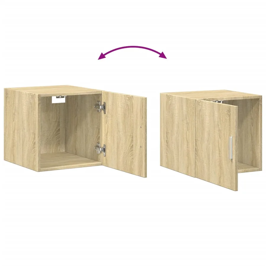 Armoire murale chêne sonoma 40x42,5x40 cm bois d'ingénierie - 8