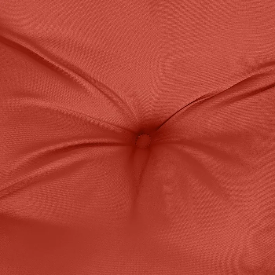 Coussin de banc de jardin rouge mélangé 120x50x7 cm tissu - 6