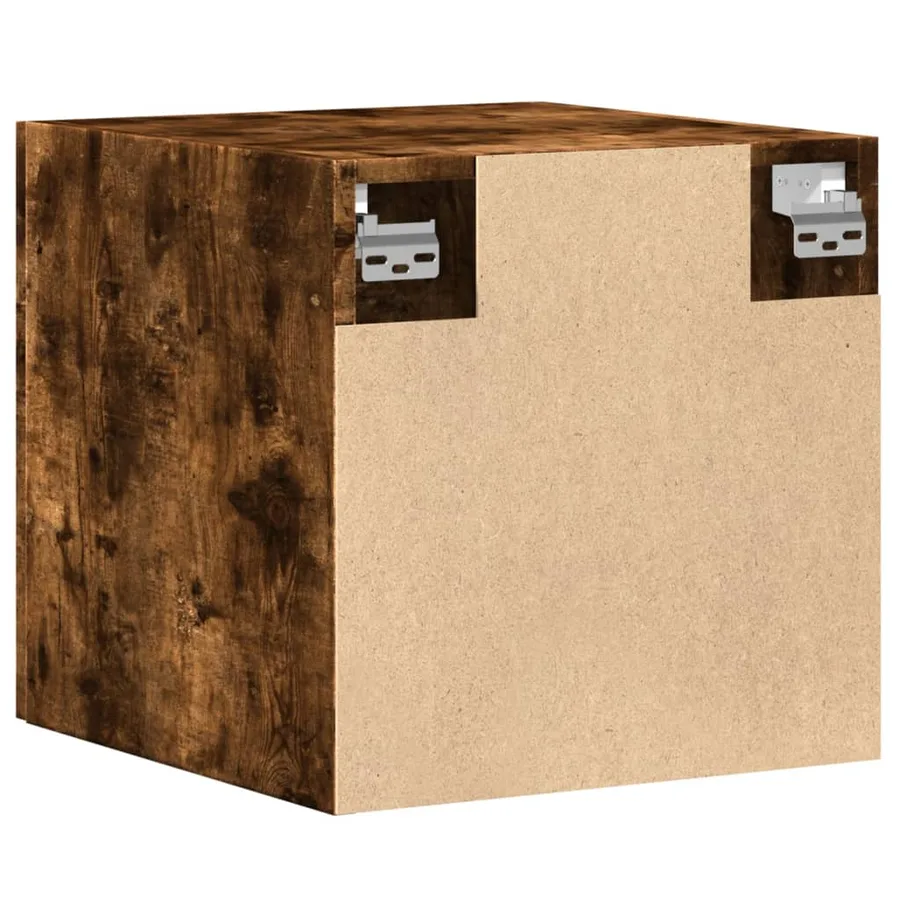 Armoire murale chêne fumé 40x42,5x40 cm bois d'ingénierie - 6