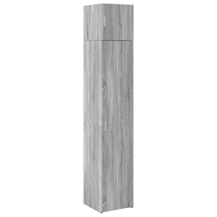 Armoire de rangement mince sonoma gris 40x42,5x225 cm - 2