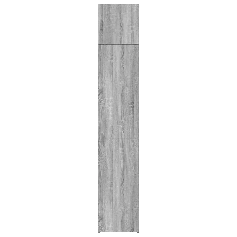 Armoire de rangement mince sonoma gris 40x42,5x225 cm - 4