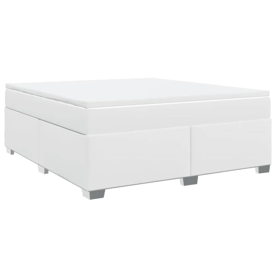 Sommier à lattes de lit avec matelas Blanc 180x200cm Similicuir - 2