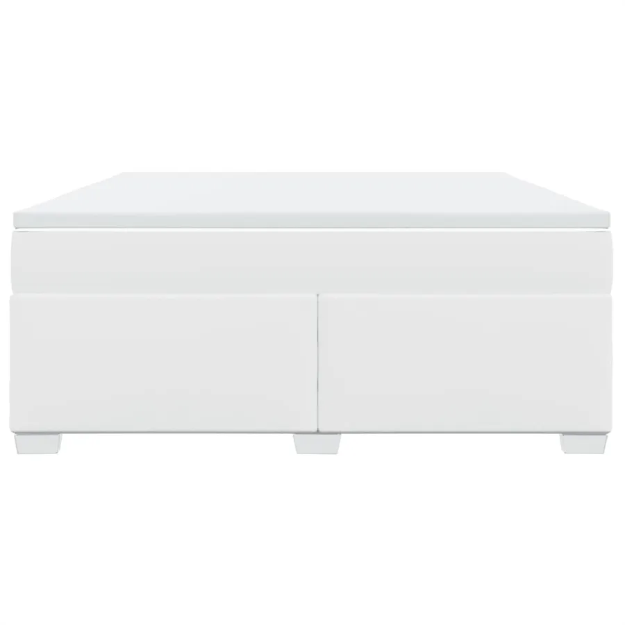 Sommier à lattes de lit avec matelas Blanc 180x200cm Similicuir - 4