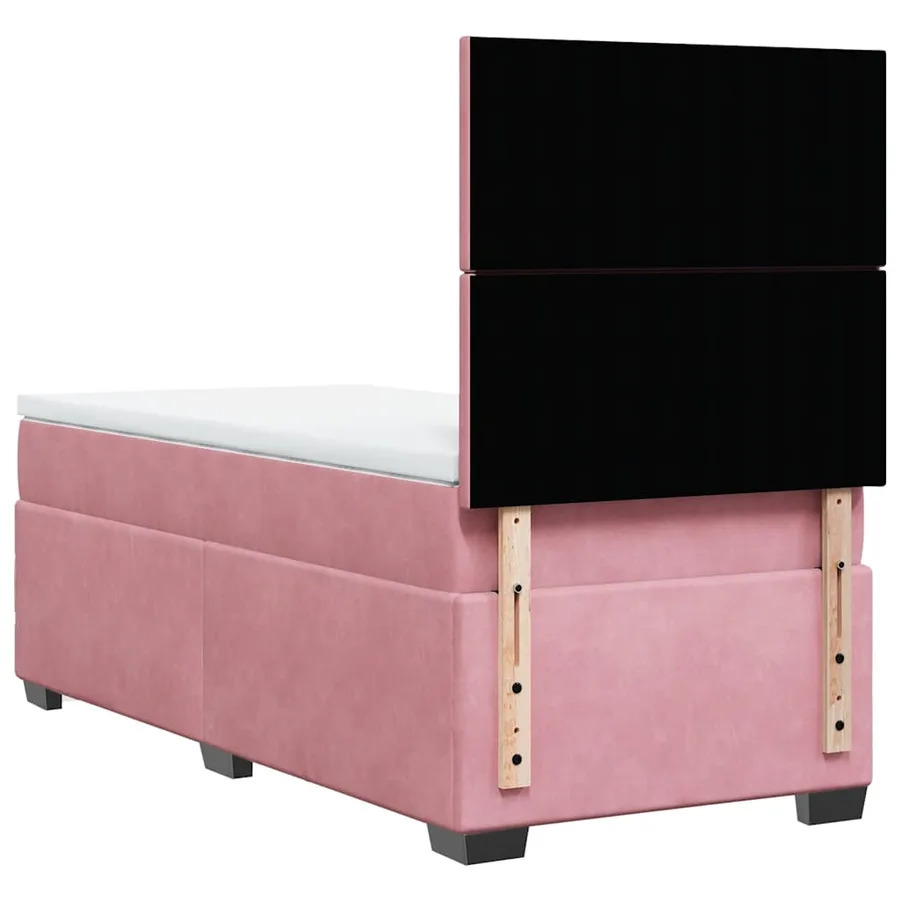 Sommier à lattes de lit et matelas Rose 80x200 cm Velours - 13