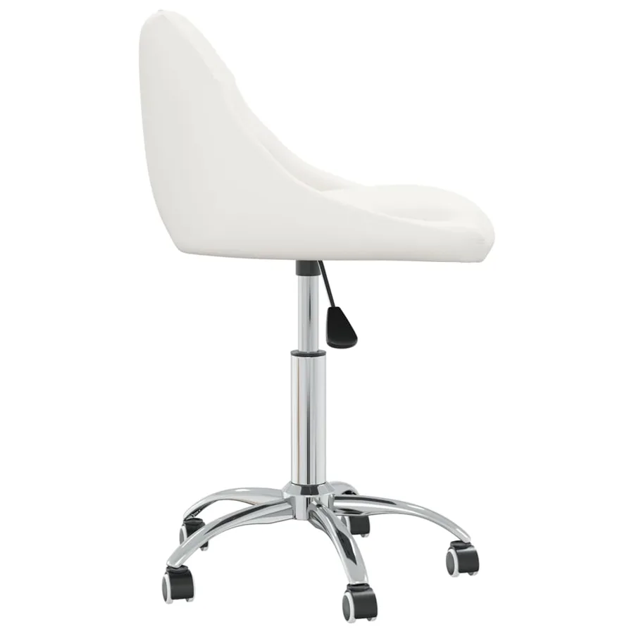 Chaises pivotantes à manger lot de 4 Blanc Similicuir - 3