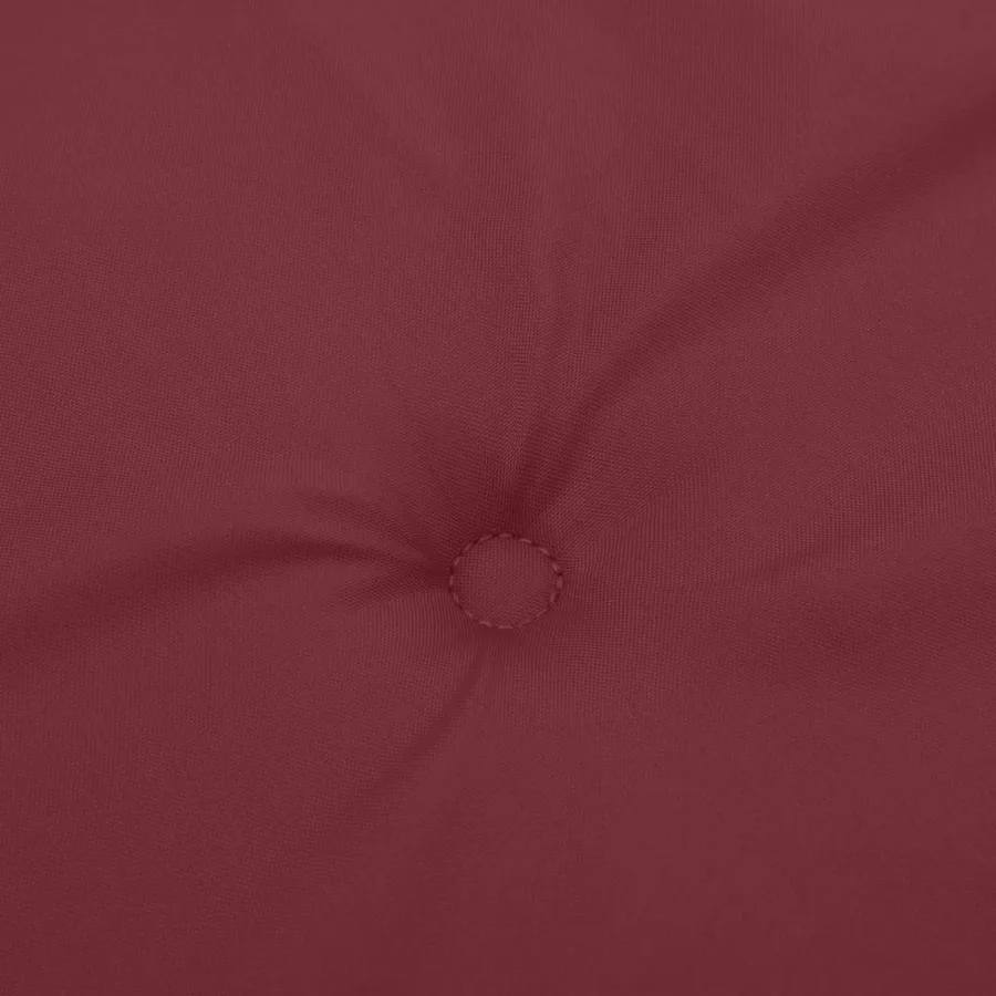 Coussin de banc de jardin rouge bordeaux mélangé tissu - 6