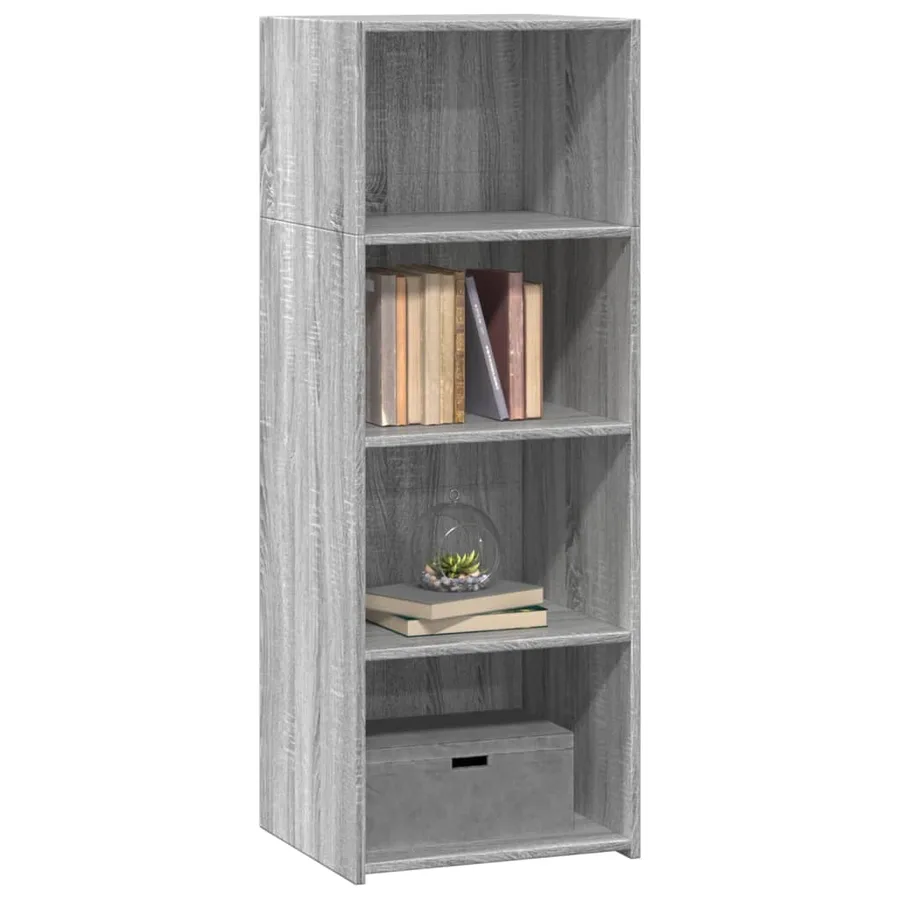 Buffet haut sonoma gris 45x41x124 cm bois d'ingénierie - 3