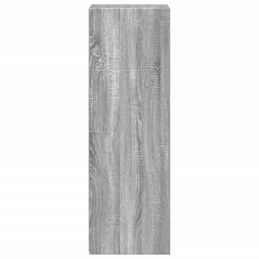 Buffet haut sonoma gris 45x41x124 cm bois d'ingénierie - 5