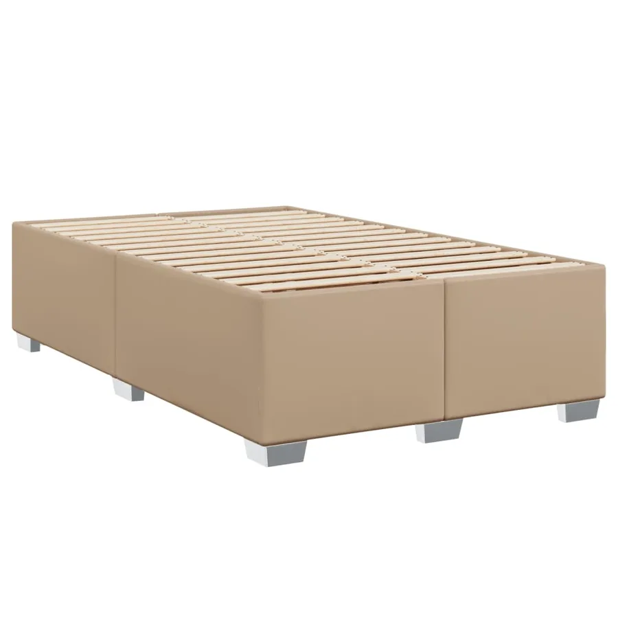Cadre de lit sans matelas cappuccino 120x200 cm similicuir - 3