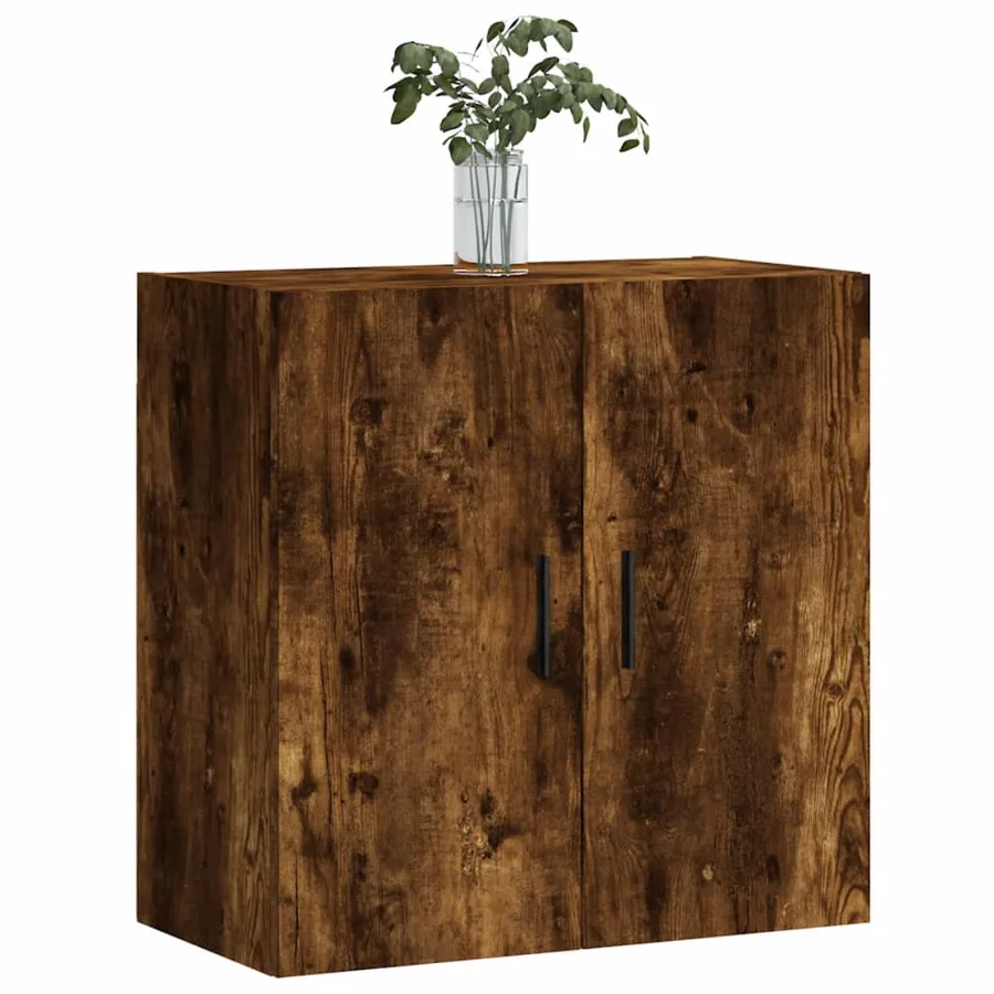 Armoire murale chêne fumé 60x31x60 cm bois d'ingénierie - 3