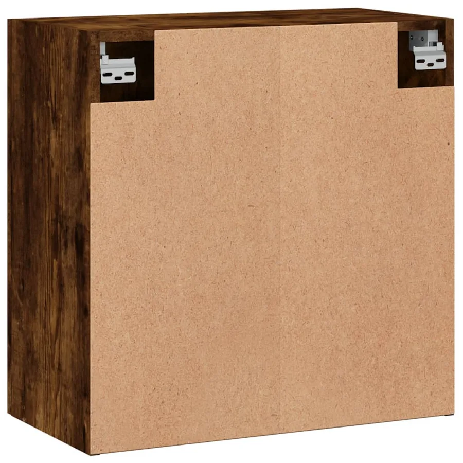 Armoire murale chêne fumé 60x31x60 cm bois d'ingénierie - 8