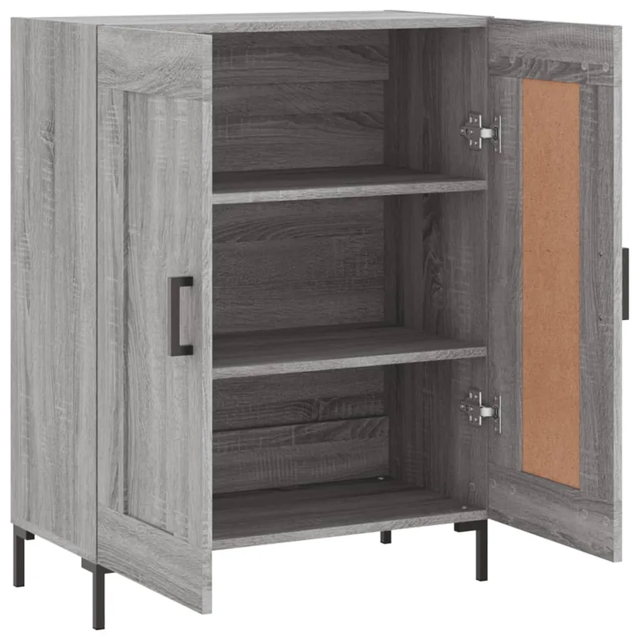 Buffet sonoma gris 69,5x34x90 cm bois d'ingénierie - 6