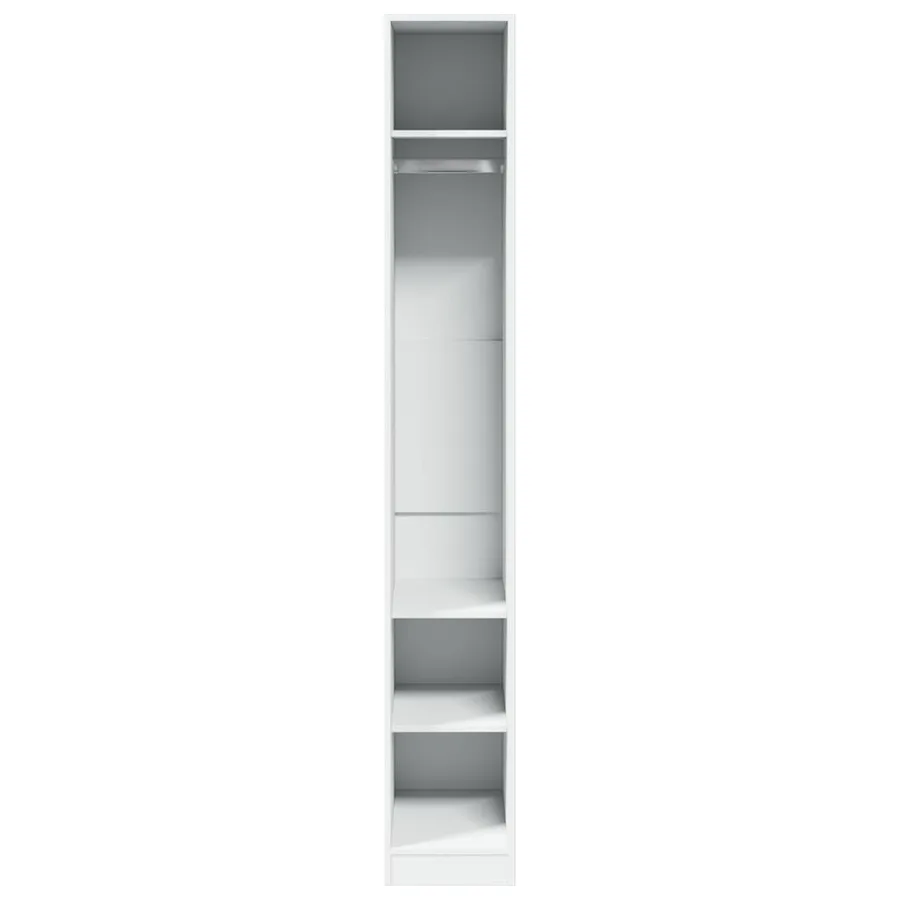 Garde-robe Blanc 30x50x200 cm Bois d'ingénierie - 4