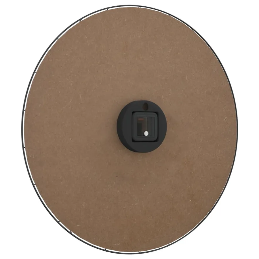 Horloge murale jaune et noir Ø50 cm bois d'ingénierie - 5