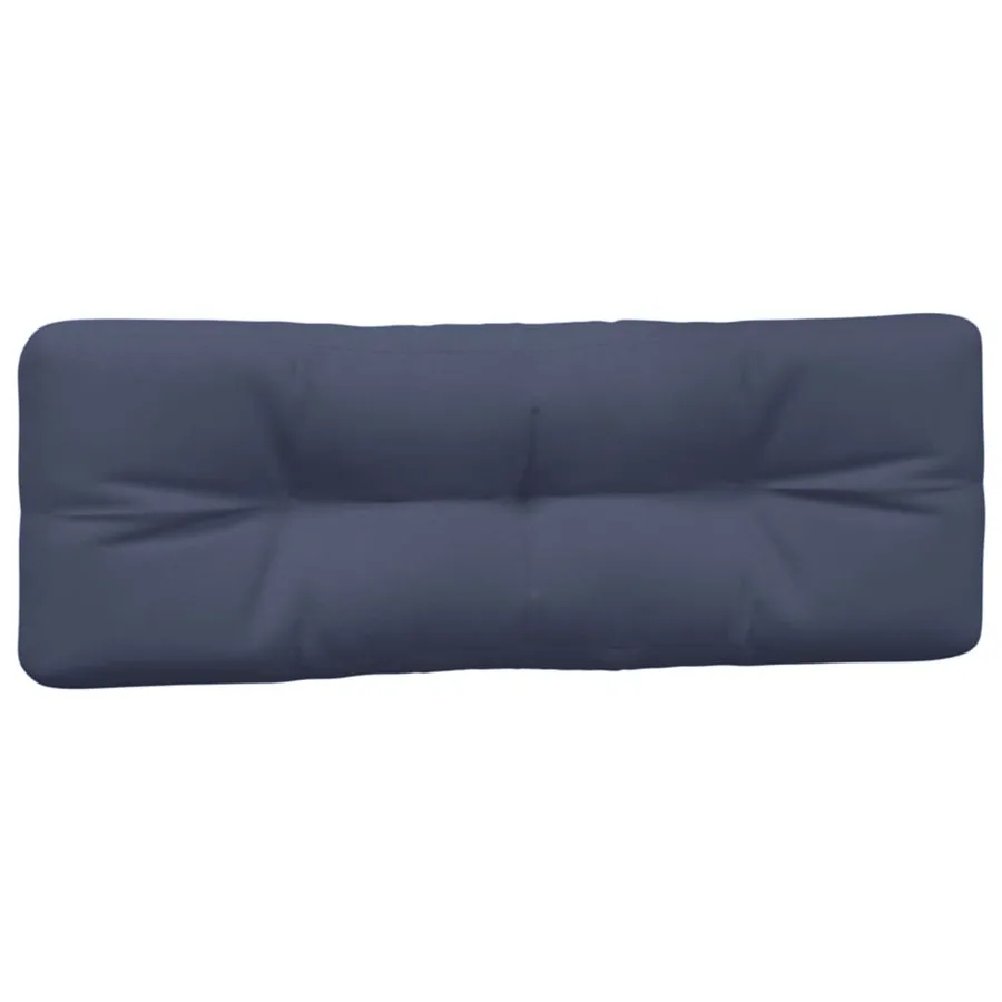 Coussins palette lot de 3 tissu bleu marine - 4