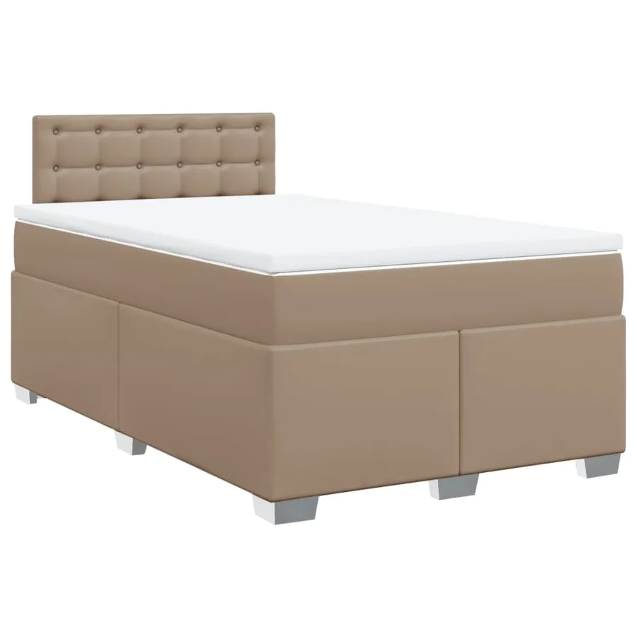 Sommier à lattes de lit avec matelas Cappuccino 120x200 cm - 2