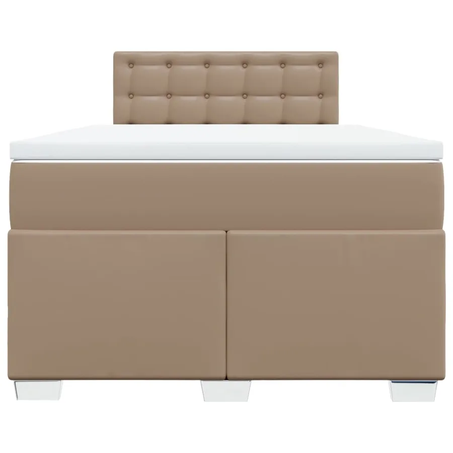 Sommier à lattes de lit avec matelas Cappuccino 120x200 cm - 4