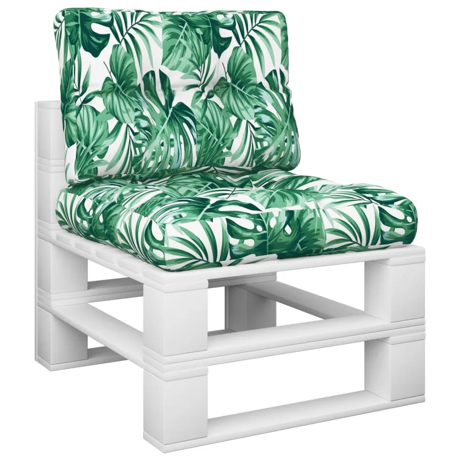 Coussins de palette lot de 2 motif de feuilles tissu - 3