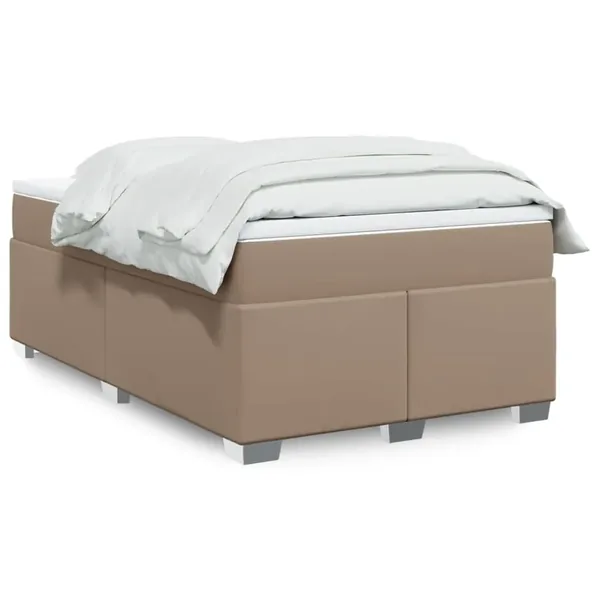 Sommier à lattes de lit avec matelas Cappuccino 120x200 cm
