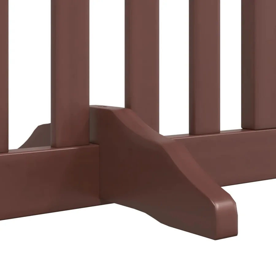 Barrière pour chiens avec porte 4 panneaux bois de peuplier - 10