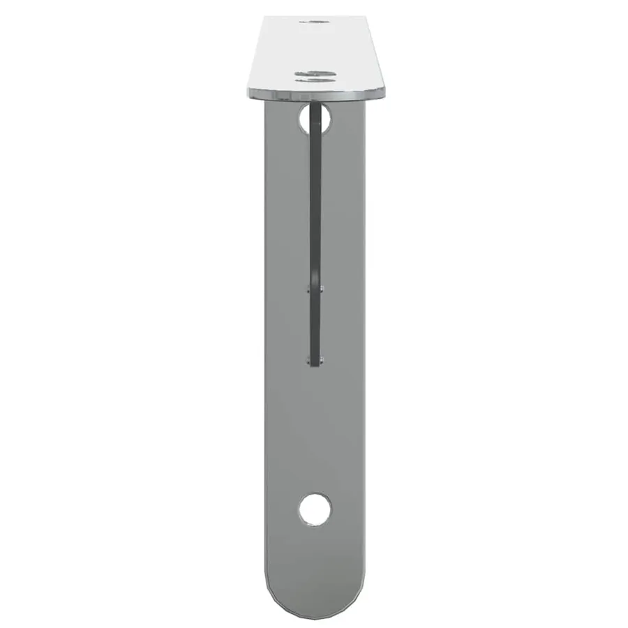 Supports d'étagères 4pcs argenté acier inoxydable - 6