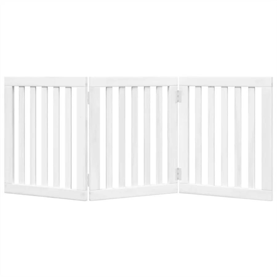 Barrière pour chien pliable 3 panneaux 150 cm bois de peuplier - 4