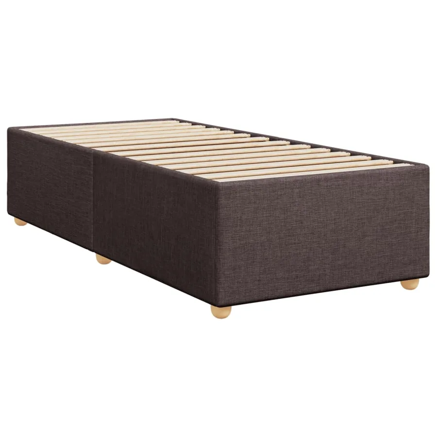 Sommier à lattes de lit avec matelas Marron foncé 90x190 cm - 7
