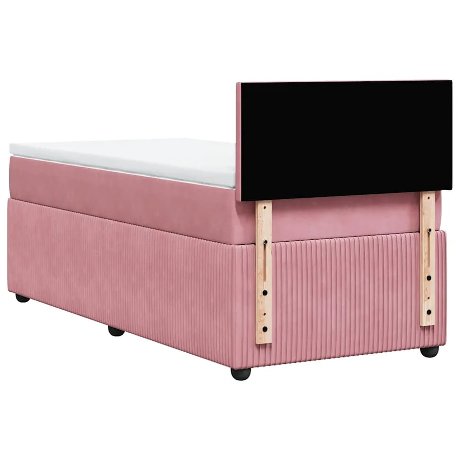Sommier à lattes de lit et matelas Rose 80x200 cm Velours - 10