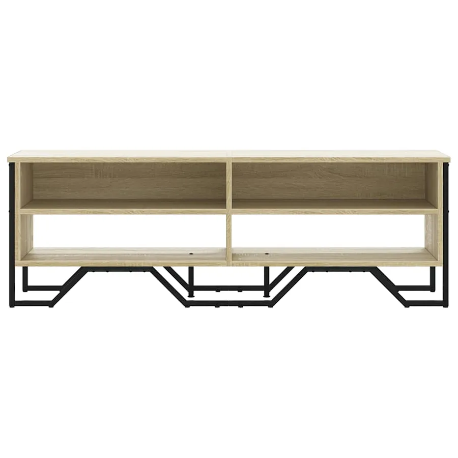 Meuble TV chêne sonoma 122x34x41 cm bois d'ingénierie - 4
