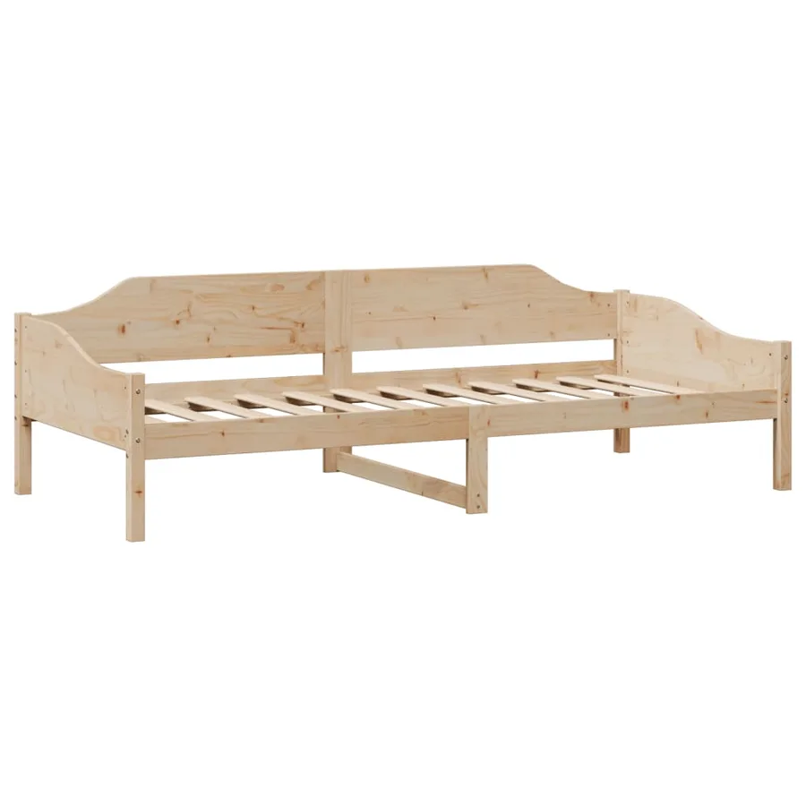 Cadre de lit sans matelas 90x200 cm bois de pin massif - 4