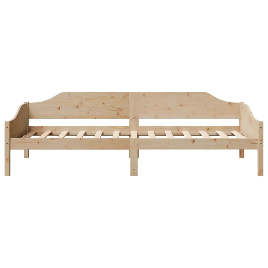 Cadre de lit sans matelas 90x200 cm bois de pin massif - 5